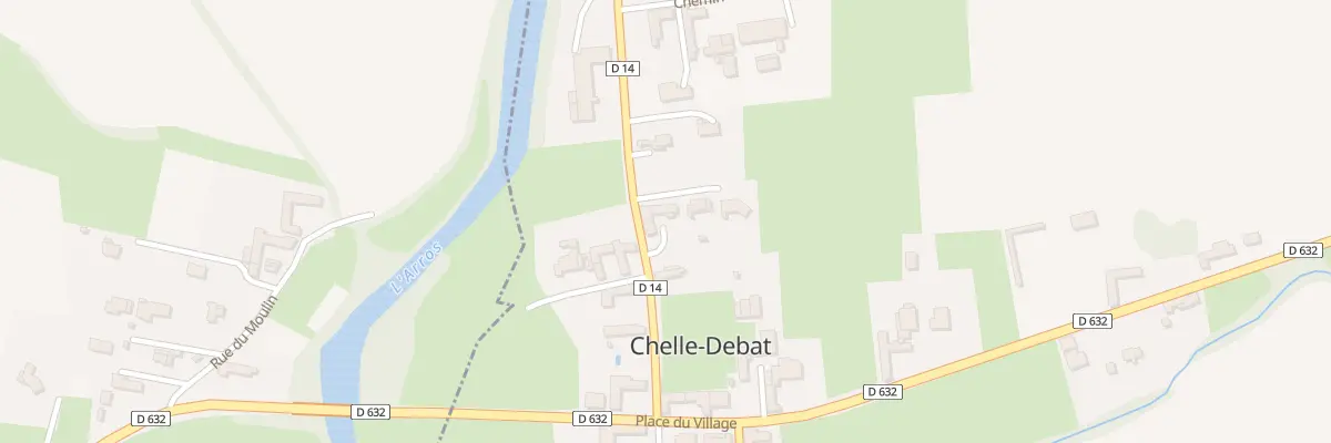 Plan du 4 Rte de Laméac à Chelle-Debat
