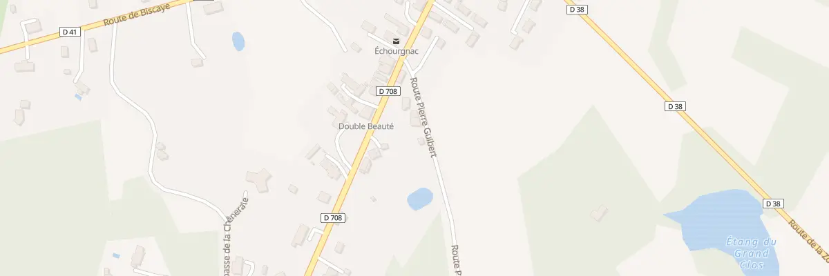 Plan du 59A Le Bourg à Échourgnac