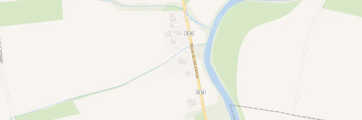 Plan du 35 Rte du Val d’Arros à Cabanac
