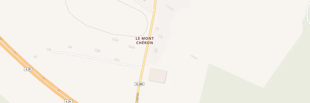 Plan du 1875 Rte du Mont Chéron à Fourneville