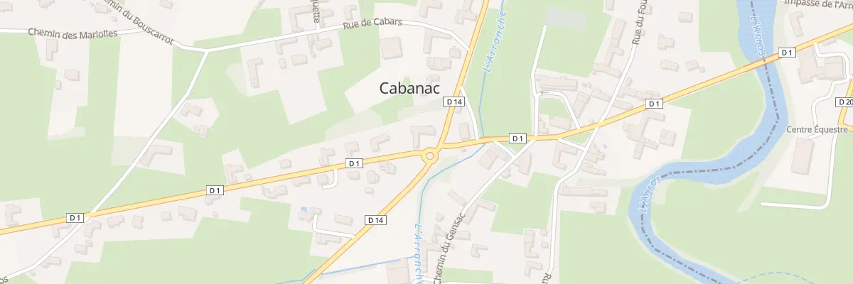 Plan du 21 Rte du Pays des Coteaux à Cabanac
