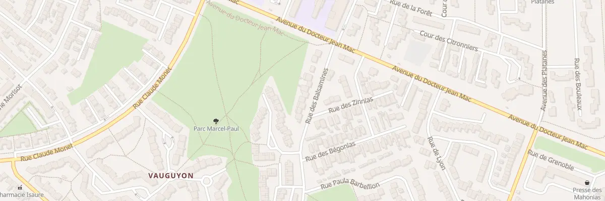 Plan du 16 Rue des Balsamines au Mans