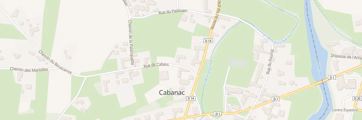 Plan du 1 Rue de Cabars à Cabanac