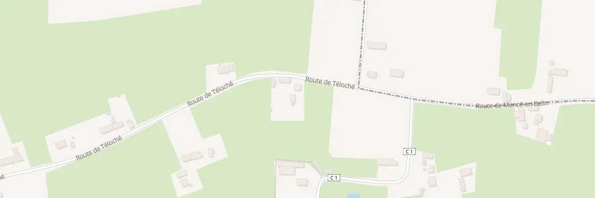 Plan du 10 Rte de Teloché à Moncé-en-Belin