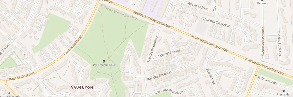 Plan du 14 Rue des Balsamines au Mans