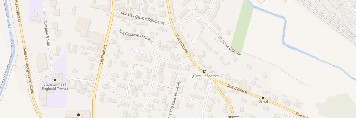 Plan du 23 Rue Gustave Flaubert à Lisieux