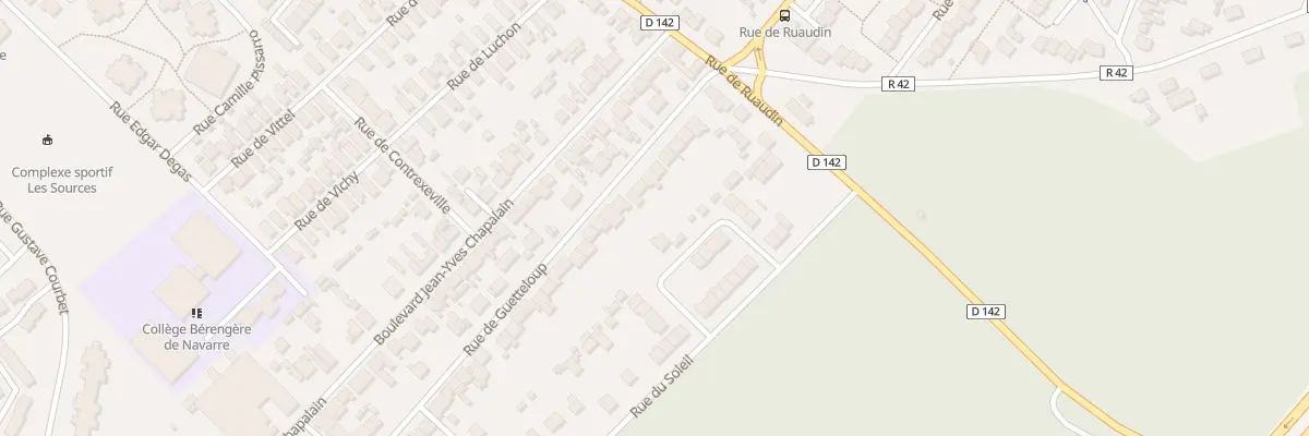 Plan du 198 Rue de Guetteloup au Mans