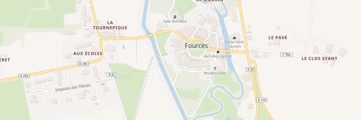 Plan du 5140 A la Ville à Fourcès