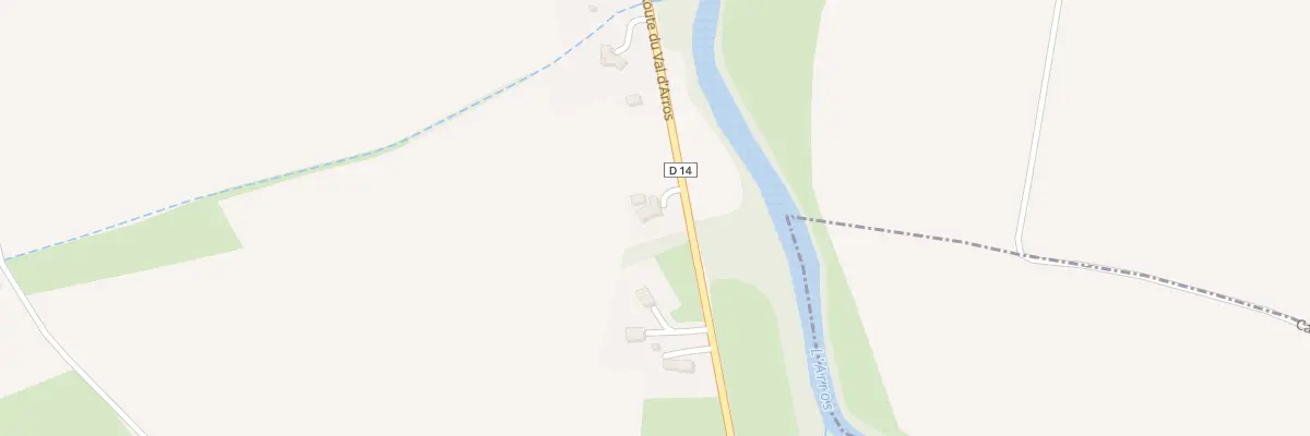 Plan du 45 Rte du Val d’Arros à Cabanac