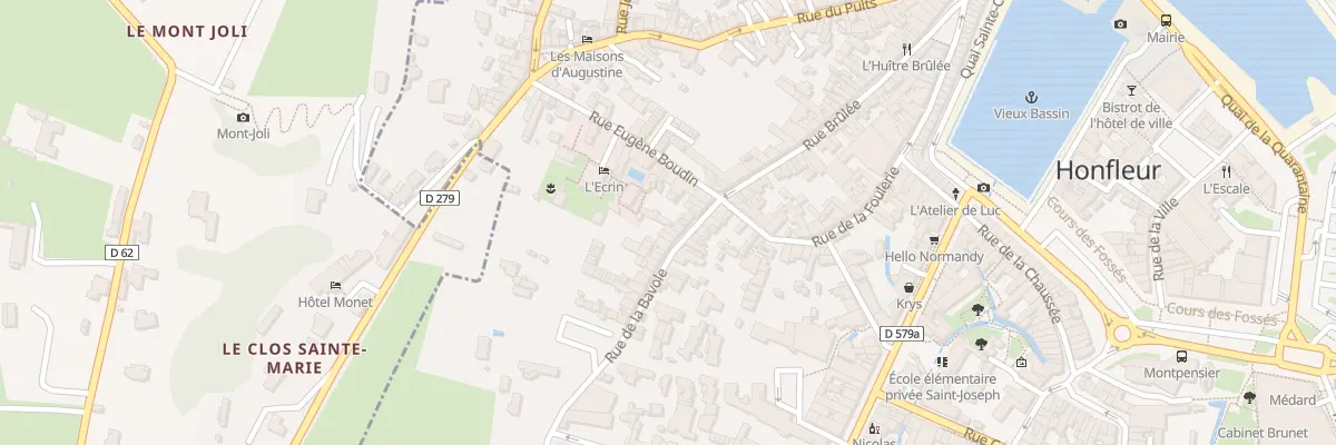 Plan du 14 Rue de la Bavole à Honfleur