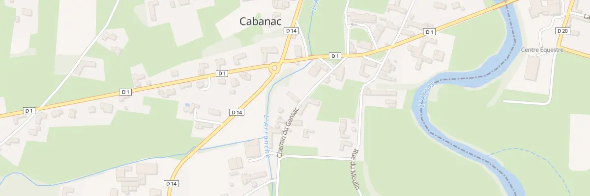 Plan du 5 Che du Gensac à Cabanac
