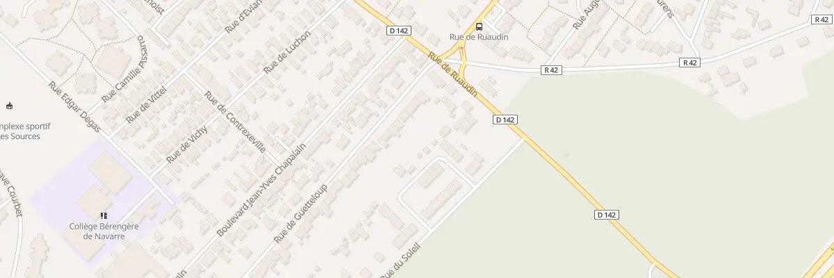 Plan du 204 Rue de Guetteloup au Mans