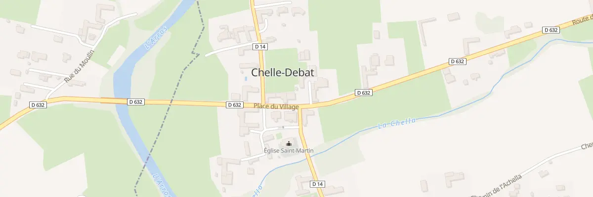 Plan du 4 Pl du Village à Chelle-Debat