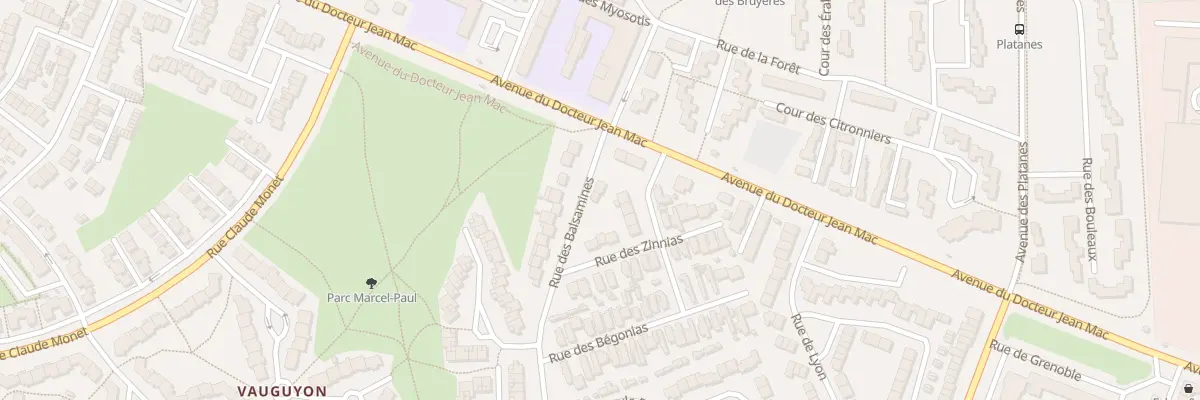 Plan du 5 Rue des Balsamines au Mans