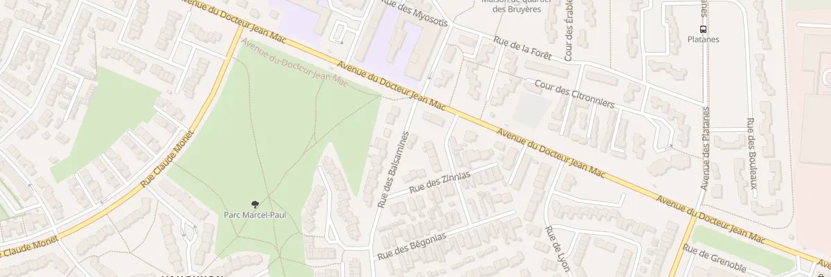 Plan du 3 Rue des Balsamines au Mans