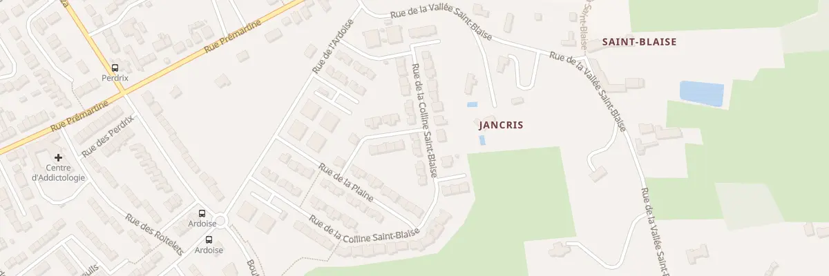 Plan du 33 Rue de la Colline Saint Blaise au Mans