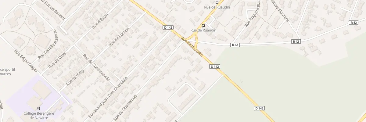 Plan du 212 Rue de Guetteloup au Mans