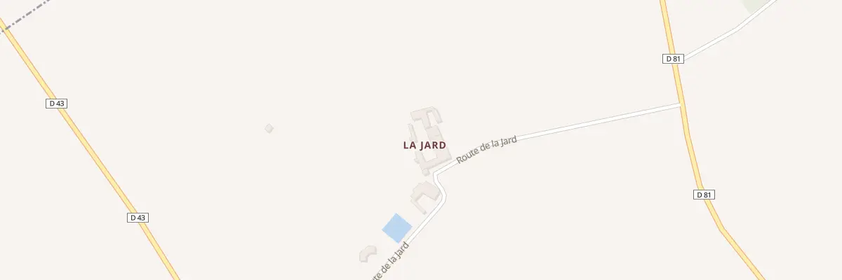 Plan du 5018 La Jard à Magnac-lès-Gardes