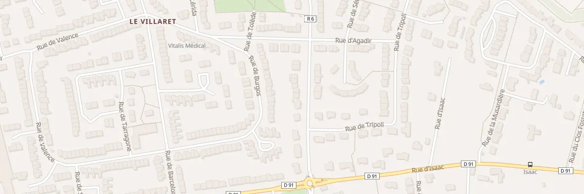 Plan du 176 Rue du Villaret au Mans