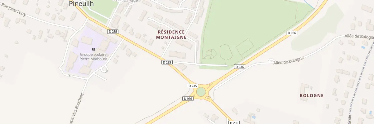 Plan du 78 Rue Jean Raymond Guyon à Pineuilh