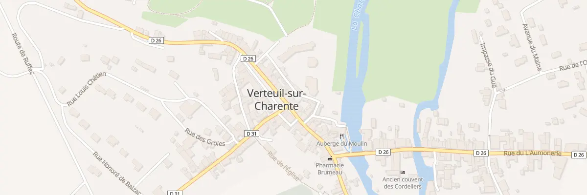 Plan du 28 Rue des Halles à Verteuil-sur-Charente