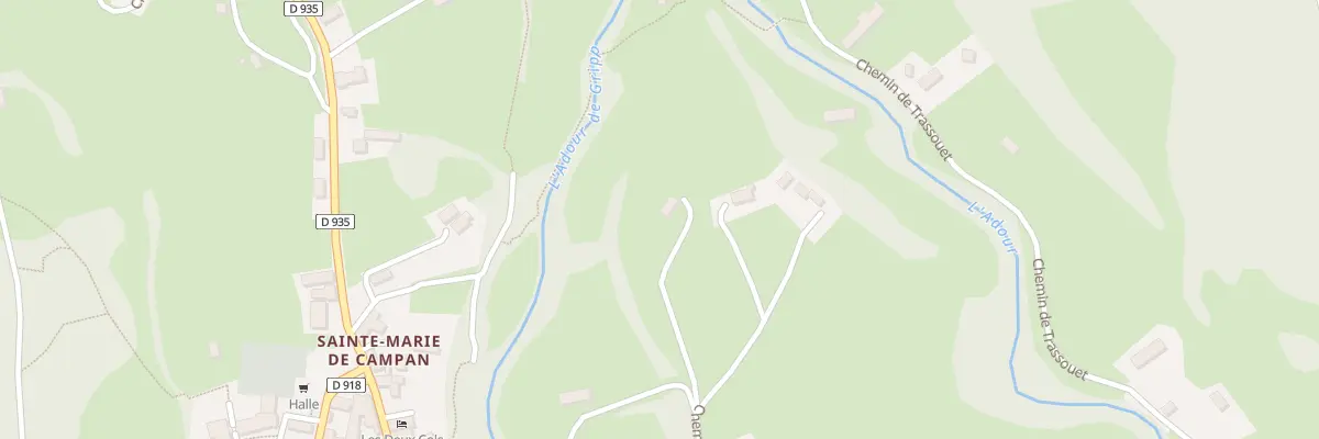 Plan du 1 Che du Drethe à Campan
