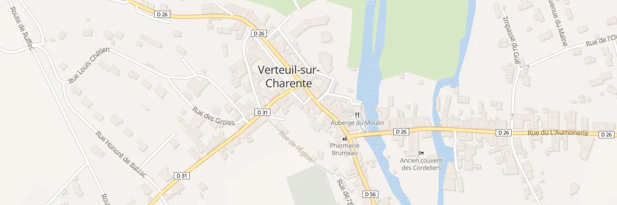 Plan du 13 Rue des Halles à Verteuil-sur-Charente