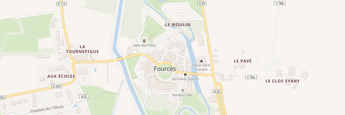 Plan du 30 Pl du Village à Fourcès