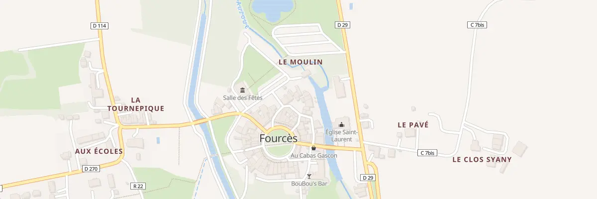 Plan du 22 Pl des Cornières à Fourcès
