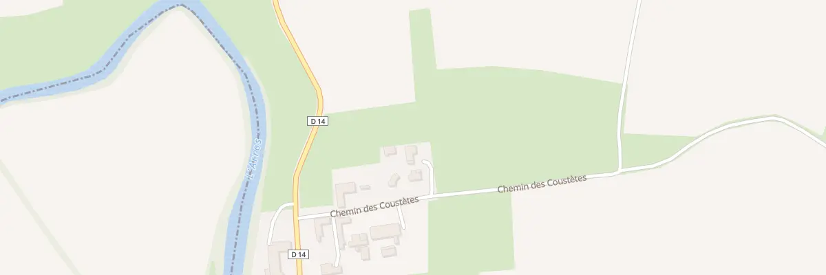 Plan du 9 Che des Coustètes à Chelle-Debat
