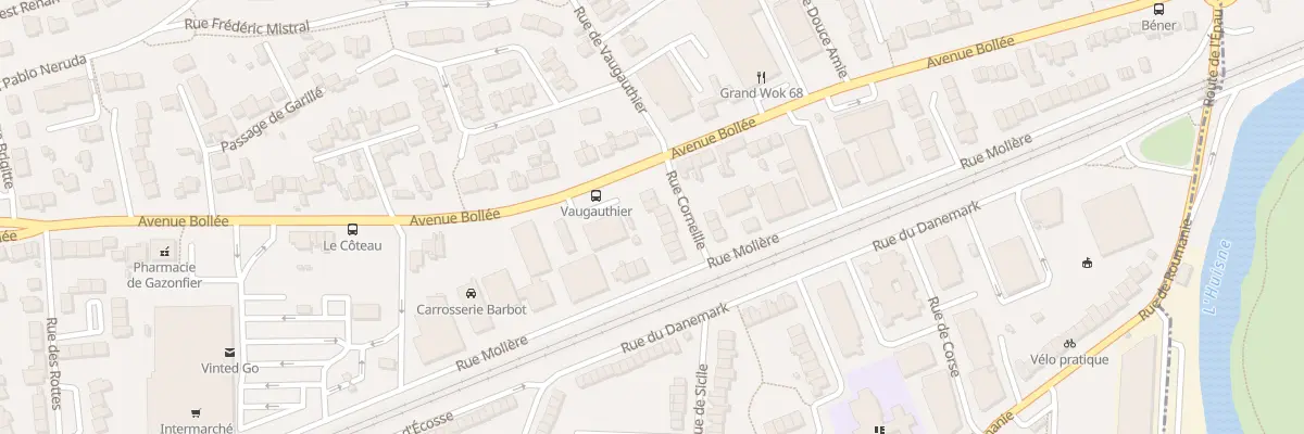 Plan du 8 Rue Corneille au Mans