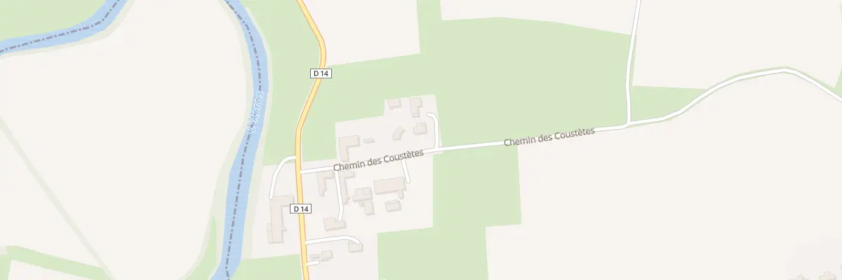 Plan du 7 Che des Coustètes à Chelle-Debat