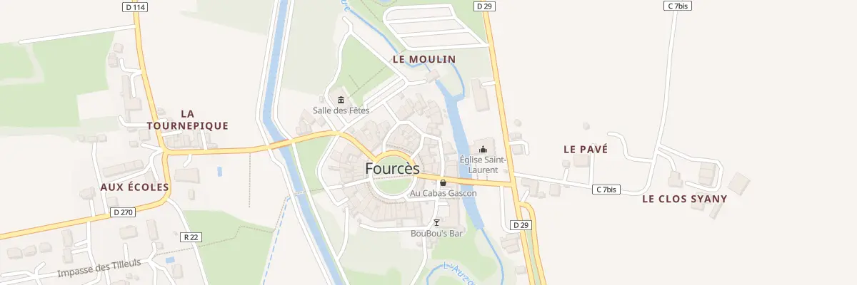 Plan du 30 Rle de l’Armagnac à Fourcès