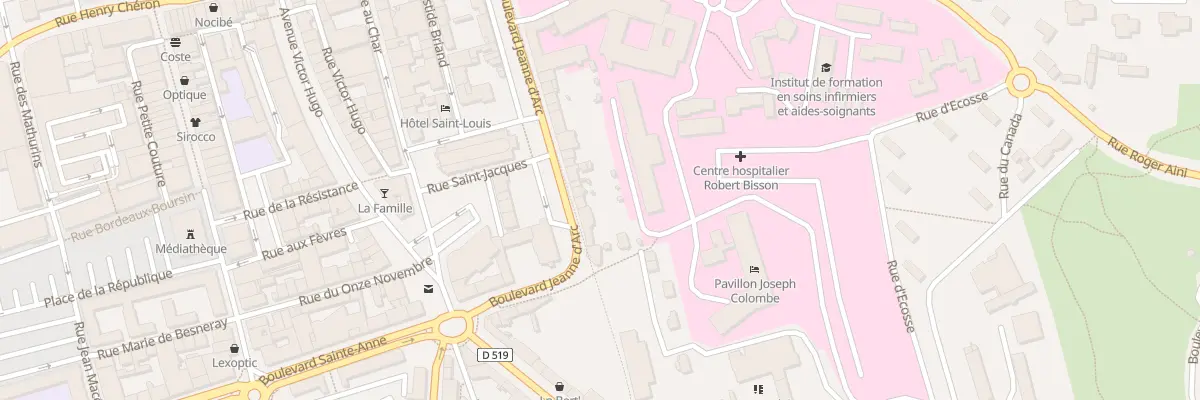Plan du 23B Bd Jeanne d’Arc à Lisieux