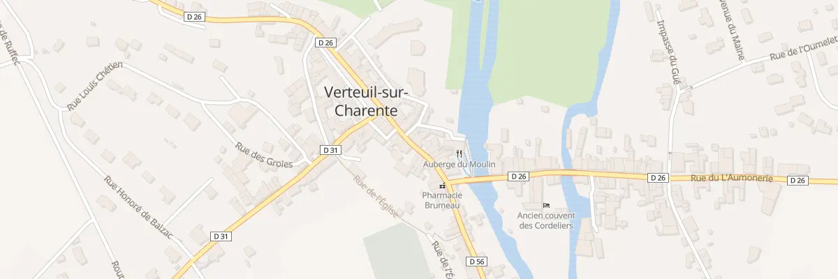 Plan du 16 Rue des Halles à Verteuil-sur-Charente