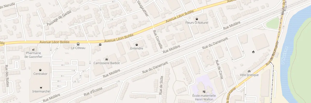 Plan du 18 Rue Corneille au Mans