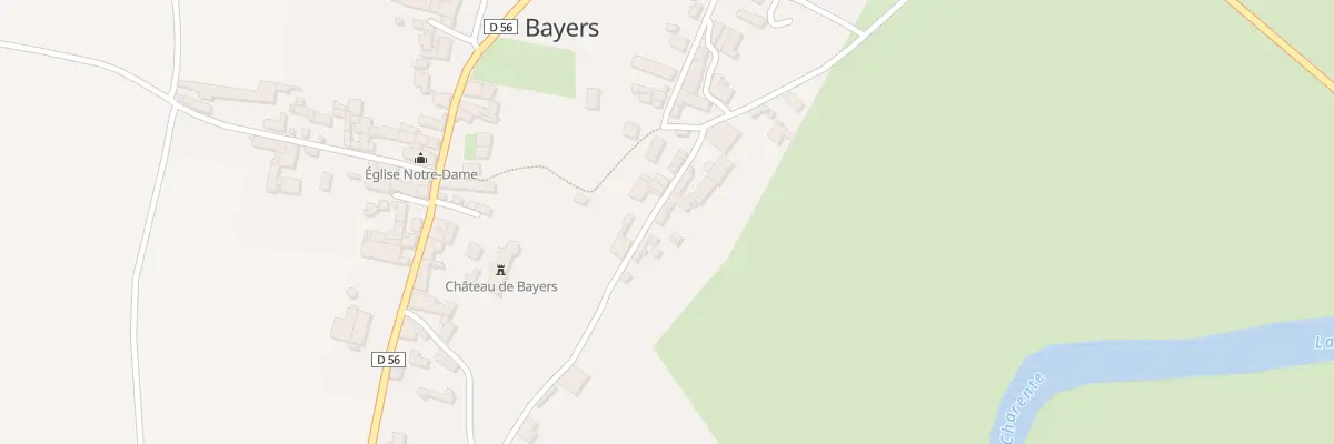 Plan du 5043 Rue Basse Bayers à Aunac-sur-Charente