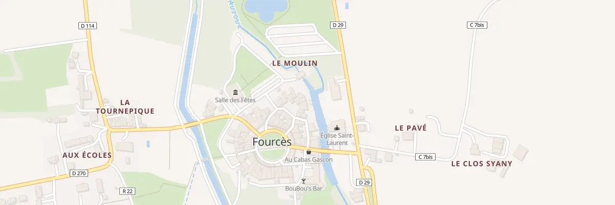Plan du 5101 A la Ville à Fourcès