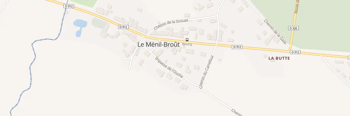 Plan du 13 L’Ouche au Ménil-Broût