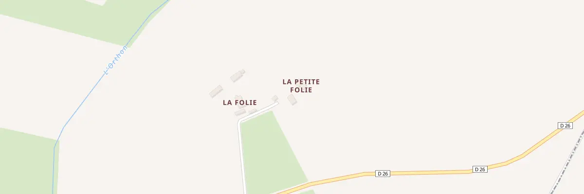Plan du 1F La Folie à René