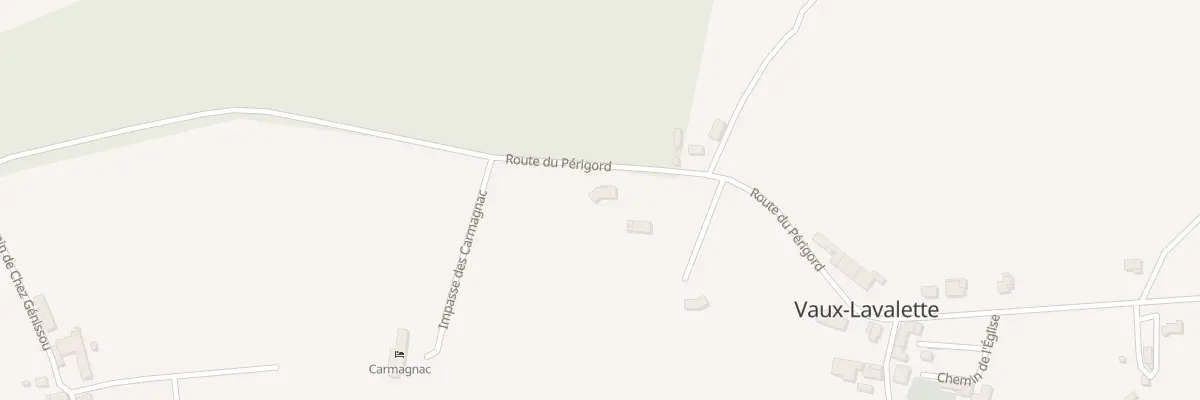 Plan du 5068 Metairie de Carmagnac à Vaux-Lavalette