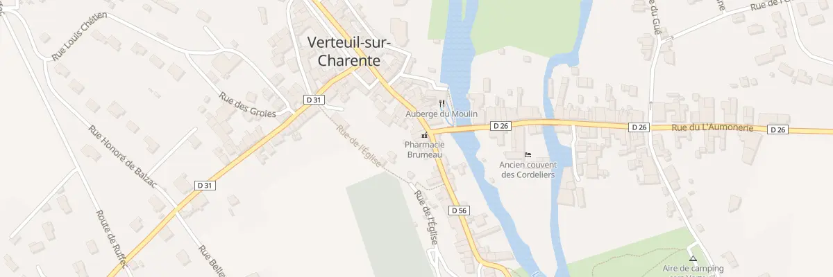 Plan du 1 Rue des Halles à Verteuil-sur-Charente