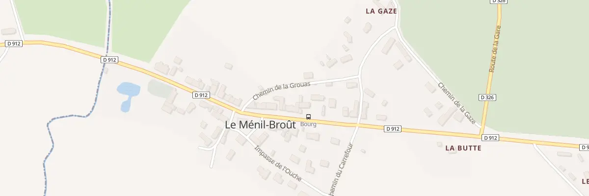 Plan du 42 La Grouas au Ménil-Broût