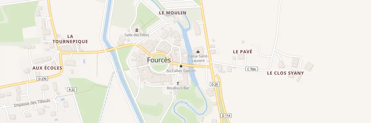 Plan du 5104 A la Ville à Fourcès