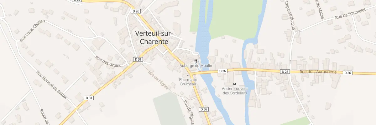 Plan du 8 Rue des Halles à Verteuil-sur-Charente