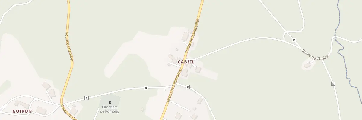 Plan du 411 Rte de Xaintrailles à Pompiey
