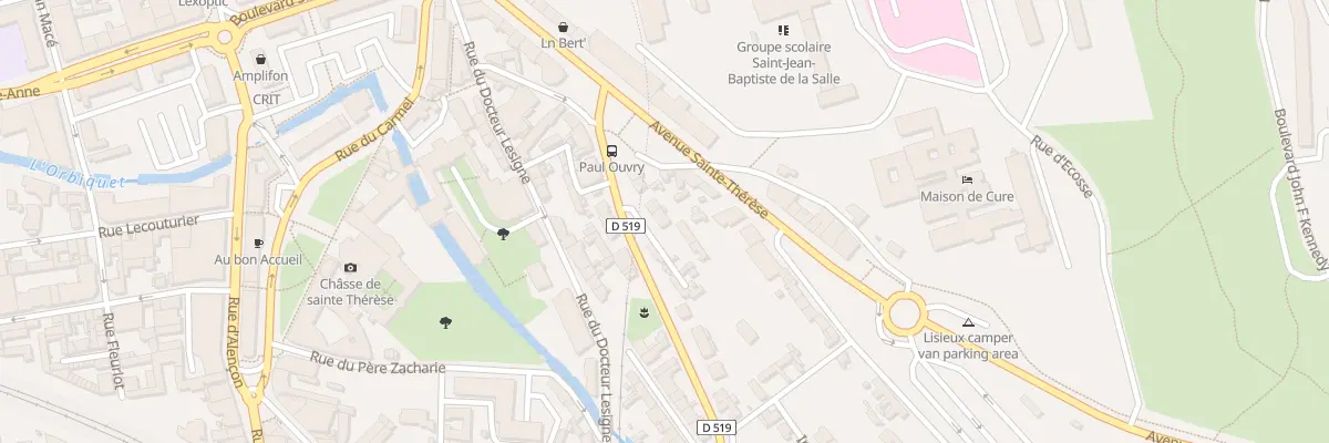 Plan du 30 All Ozouf à Lisieux