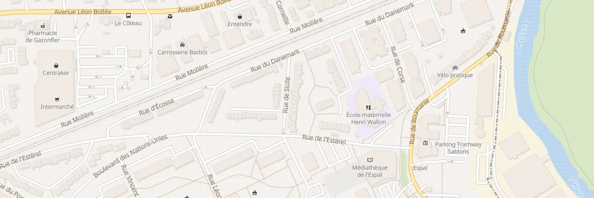 Plan du 16 Rue de Sicile au Mans