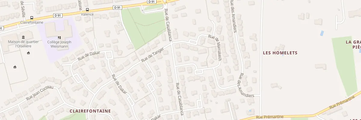 Plan du 21 Rue de Casablanca au Mans
