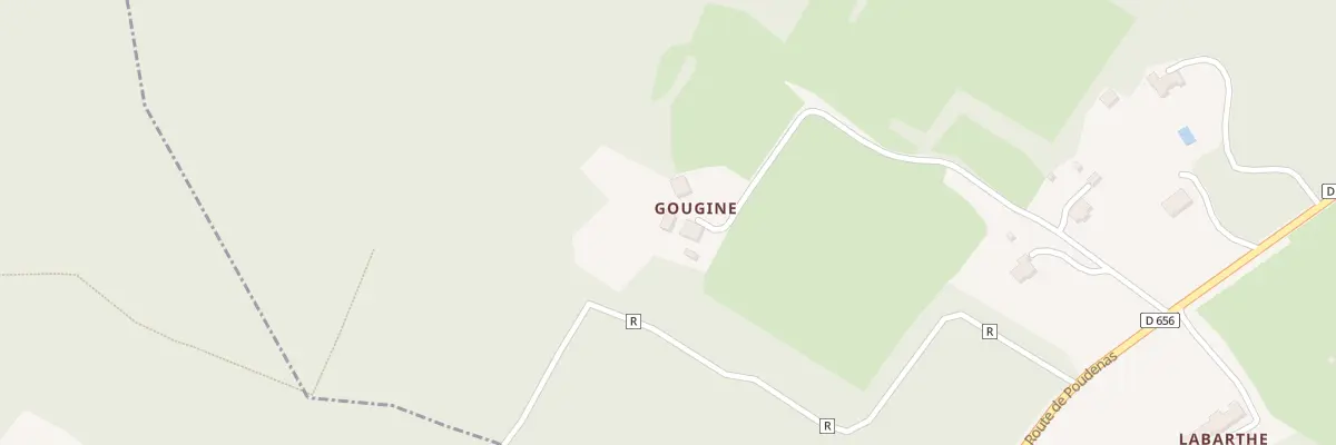 Plan du 1054 Rte de Poudenas à Réaup-Lisse
